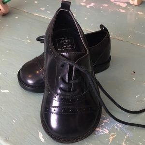 Janie and Jack Baby Boy black formal shoes